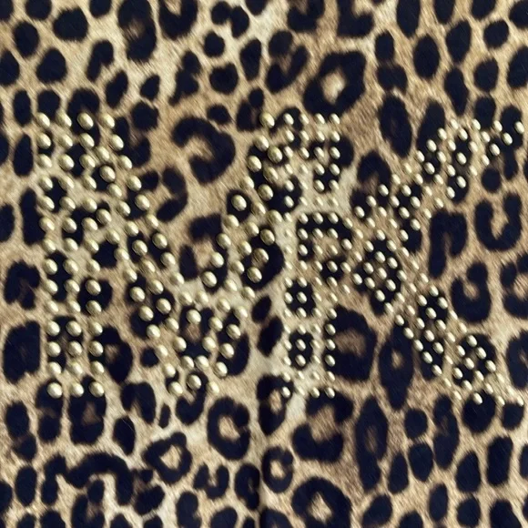 NWT Michaell Kors T-Shirt. Dark Camel Leopard - Picture 8 of 8